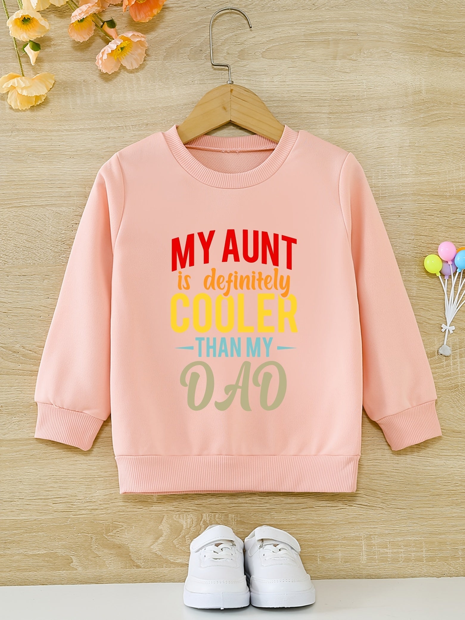 Girls' Aunt Cooler Pattern Sweatshirt