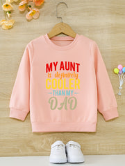 Girls' Aunt Cooler Pattern Sweatshirt