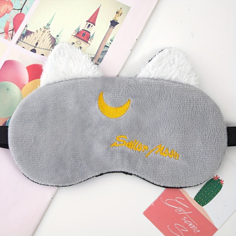 Creative Cartoon Sleep Eye Mask Soft Comfy Blackout Blindfold