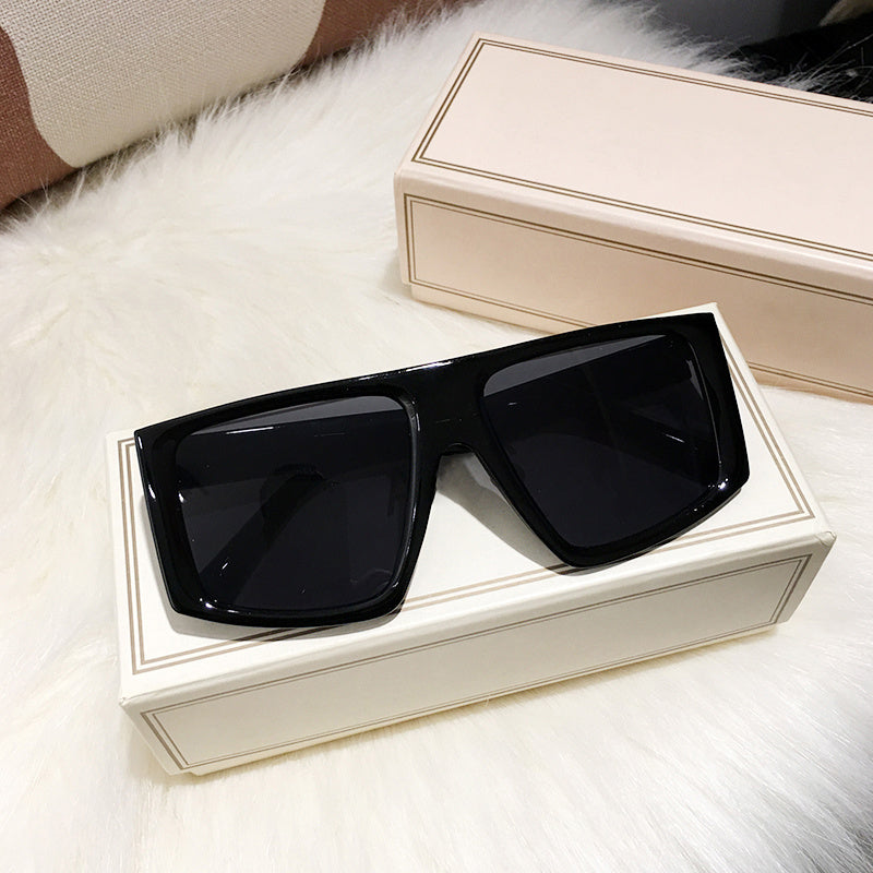 Oversized Rectangular Sunglasses Y2k Retro Style