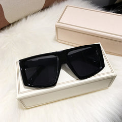 Oversized Rectangular Sunglasses Y2k Retro Style
