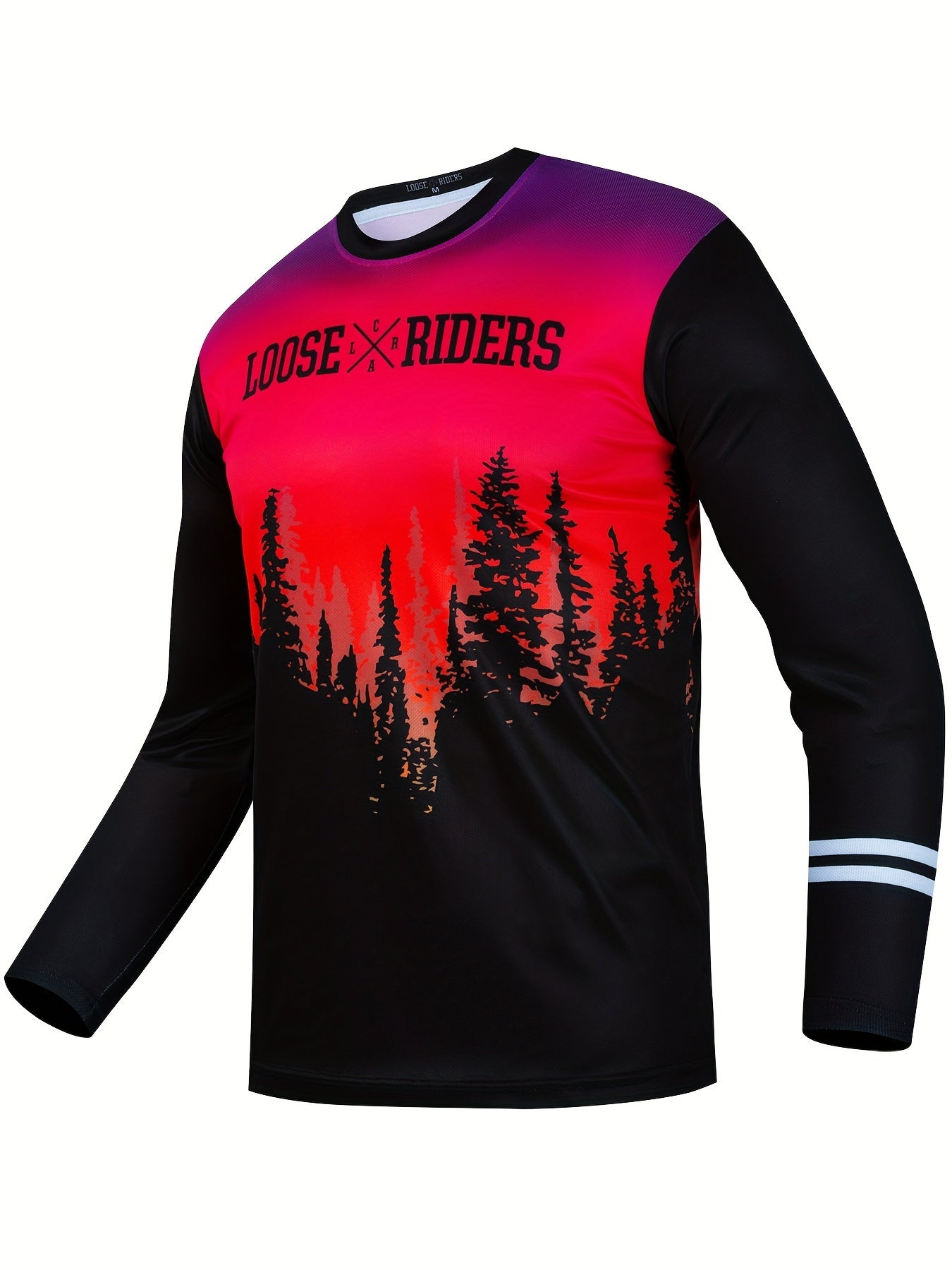LOOSE RIDERS Jungle Pattern Men's Long Sleeve Motorcycle Off road T shirt