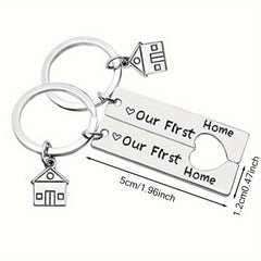 1 Pair Home Keychain Pendant Creative Decoration For Car Backpack Wallets