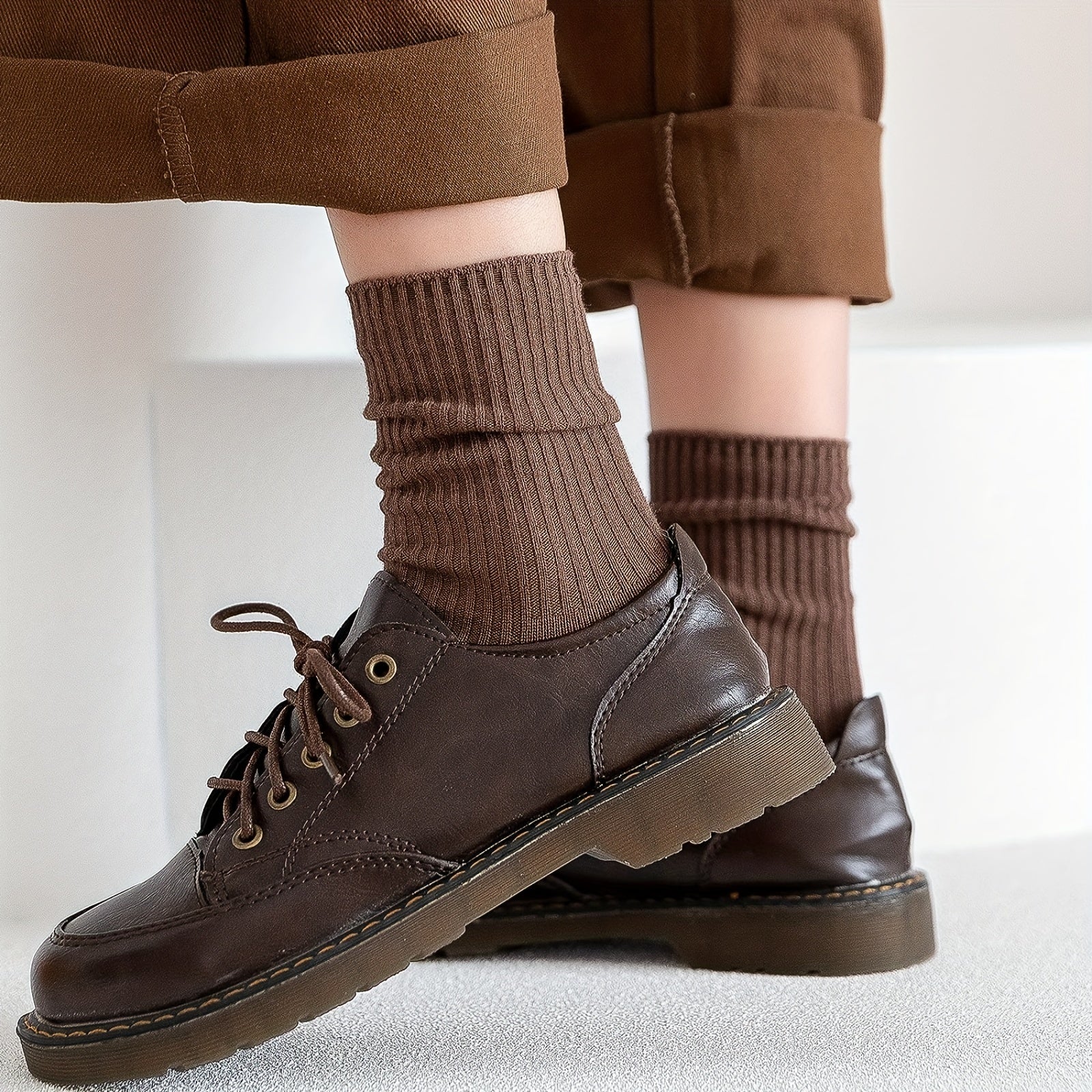 6 Pairs Cotton Casual Mid calf Socks for Women and Men