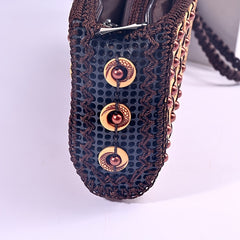 Coconut Shell Flower Clutch Bag Beaded Handbag