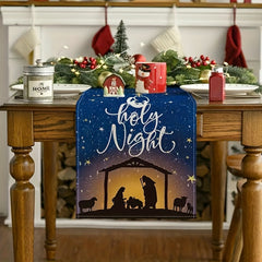 Lord Sky Christmas Table Runner Holy Night Christ Decor