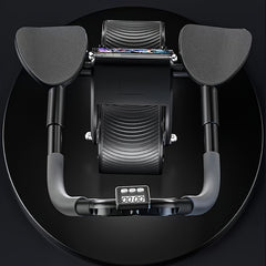 Automatic Ab Exercise Wheel with Timer & Elbow Support Pad