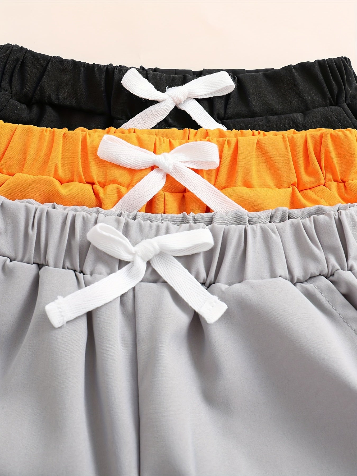 3pcs Boys Comfortable Quick Drying Shorts for Summer