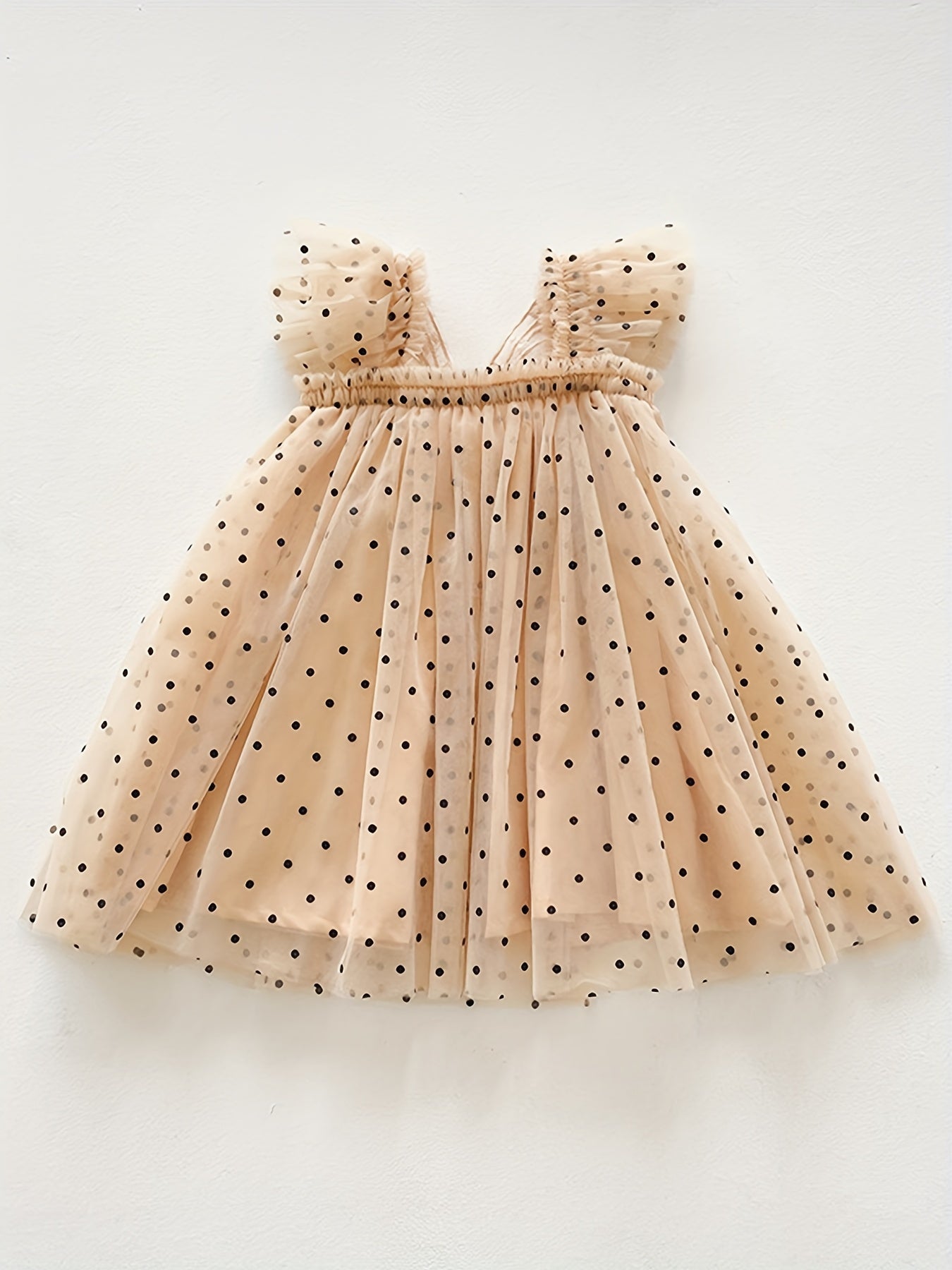 Toddler Girls Polka Dot Butterfly Princess Tutu Dress
