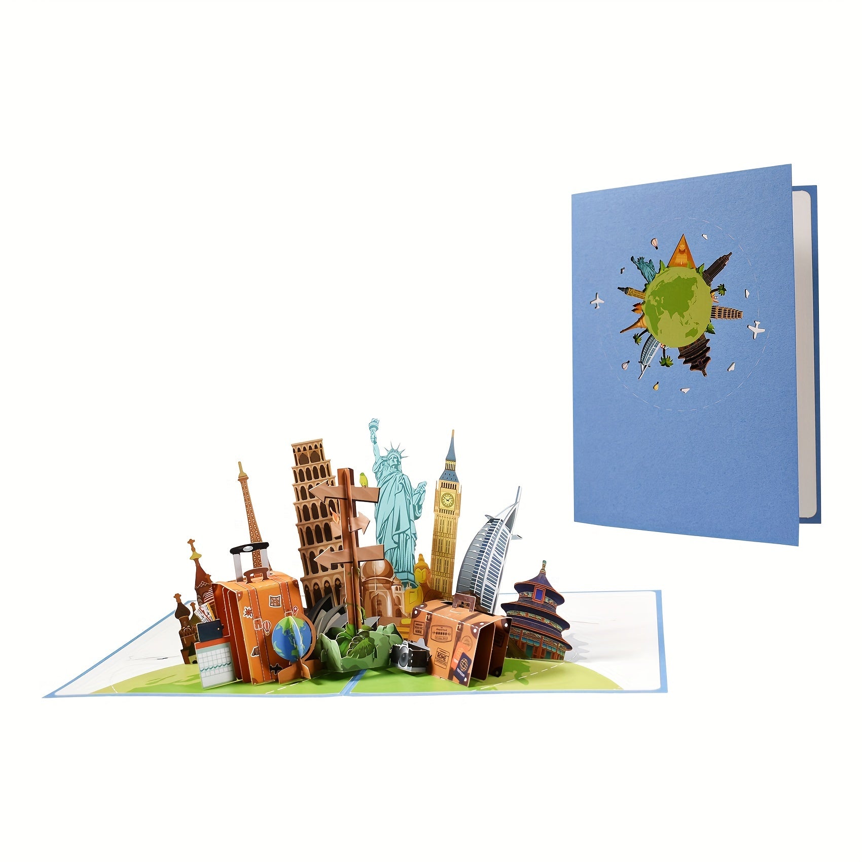 3D Pop Up Travel Card - Ideal for Road Trips & Holidays