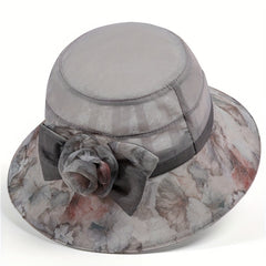 Vintage Flower Bucket Hat Sun Hat Lightweight Breathable Sunscreen Mesh Sun Hats