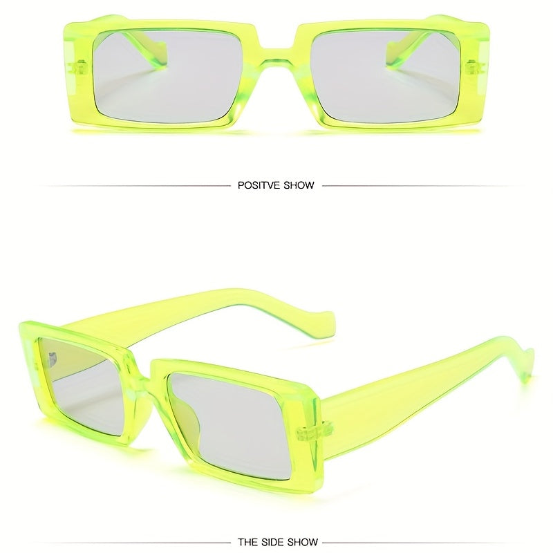 Rectangle Sunglasses Classic Hip Hop Sunshade Eyeglasses