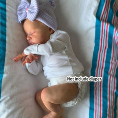 20in Soft Silicone Reborn Baby Doll Sleeping Girl Toy Visible Veins Cloth Body N