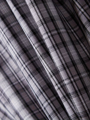  Plaid Print Long Sleeve Lapel Collar Blazer
