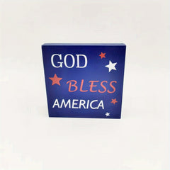 4th Of July Wooden Table Centerpiece Independence Sign
