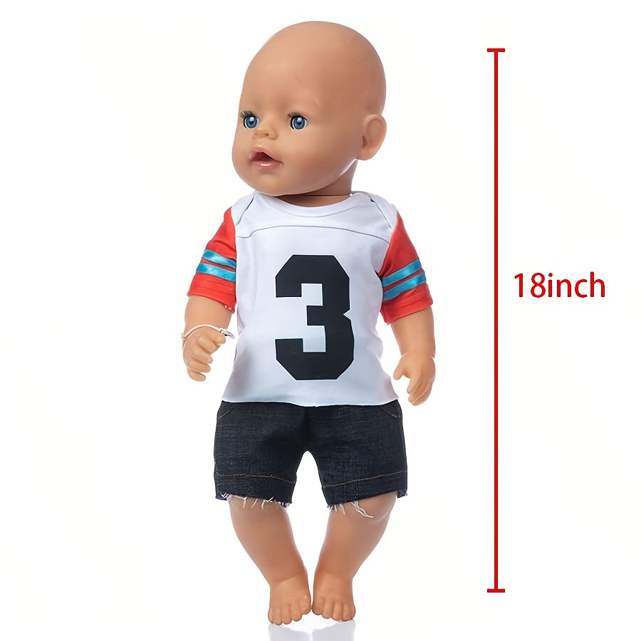 18" Doll Clothes Outfits, Ideal Birthday Gift, Ages 3+