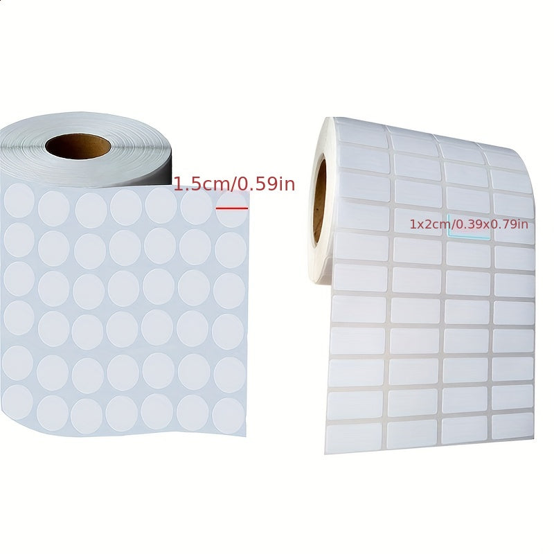 500pcs Blank Label Paper for Diamond Painting - Square Round Shape
