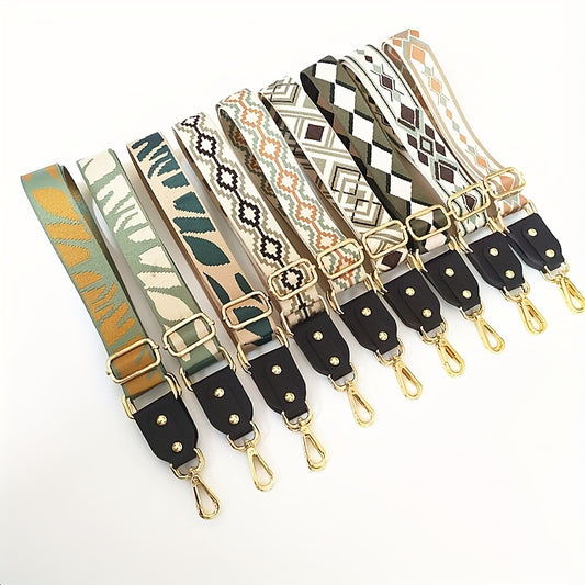 Vintage Ethnic Bag Strap Wide Adjustable For Shoulder Bag