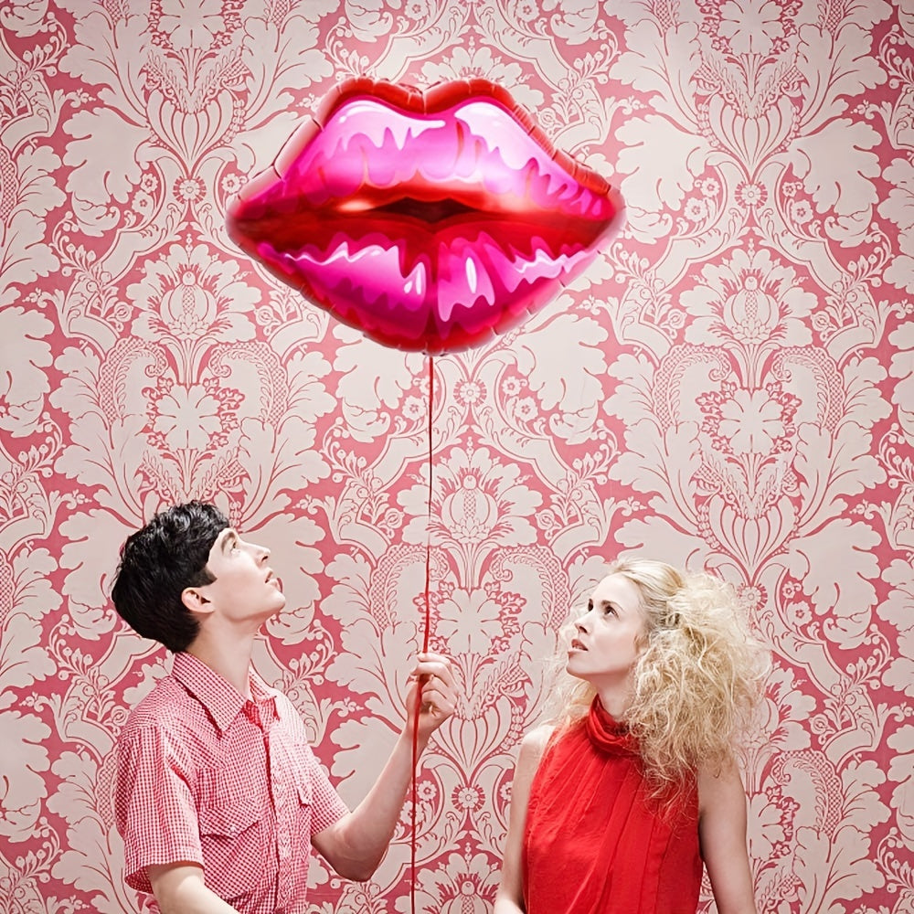 4pcs Red Lips Balloons Foil Mylar Balloons for Party