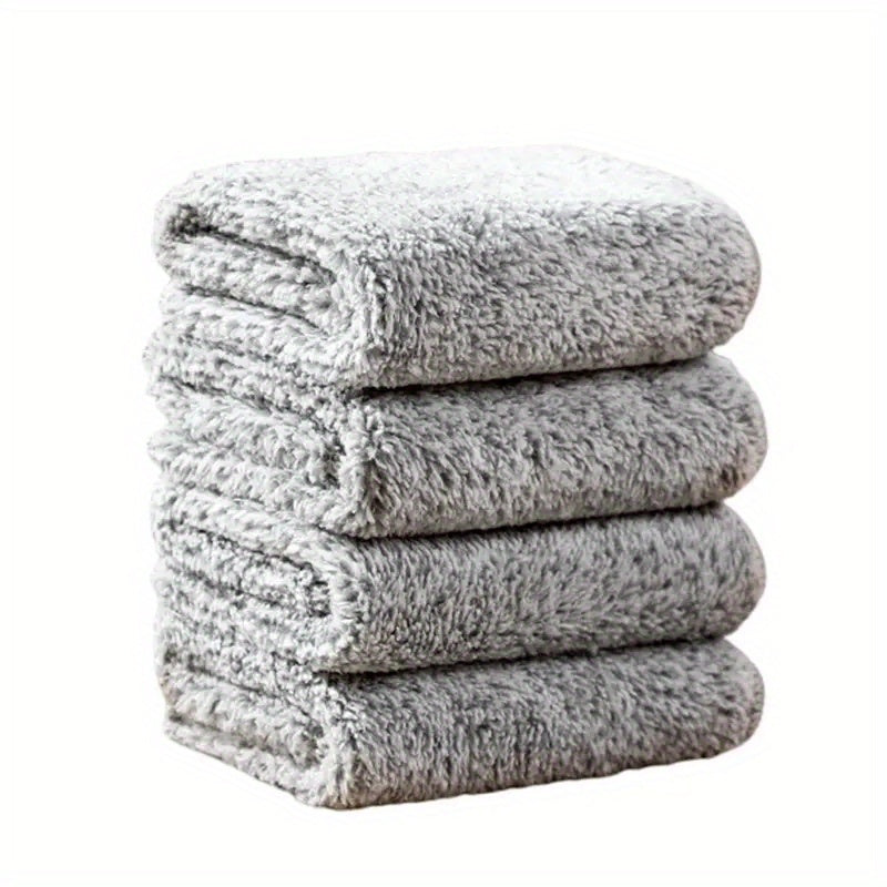 Bamboo Microfiber Dish Towel Set for Cleaning - 4 pcs