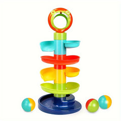 Educational Marble Run Toy for Kids Colorful Rolling Bead Skyscraper