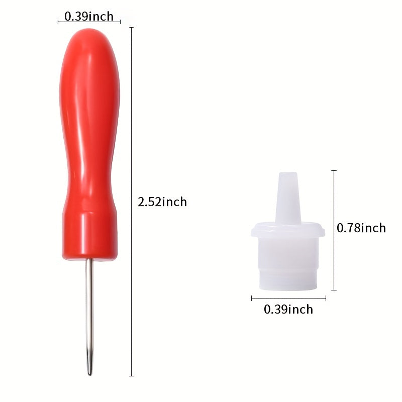 6-Pc Eyelash Glue Replacement Nozzle Caps Set for Lash Bottles