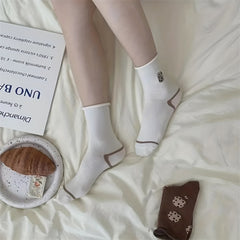 Letter & Food Print Socks Women's Stockings