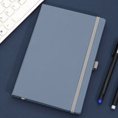 Fashionable A5 Notebook Cover with Leather Feel - 4 Colors