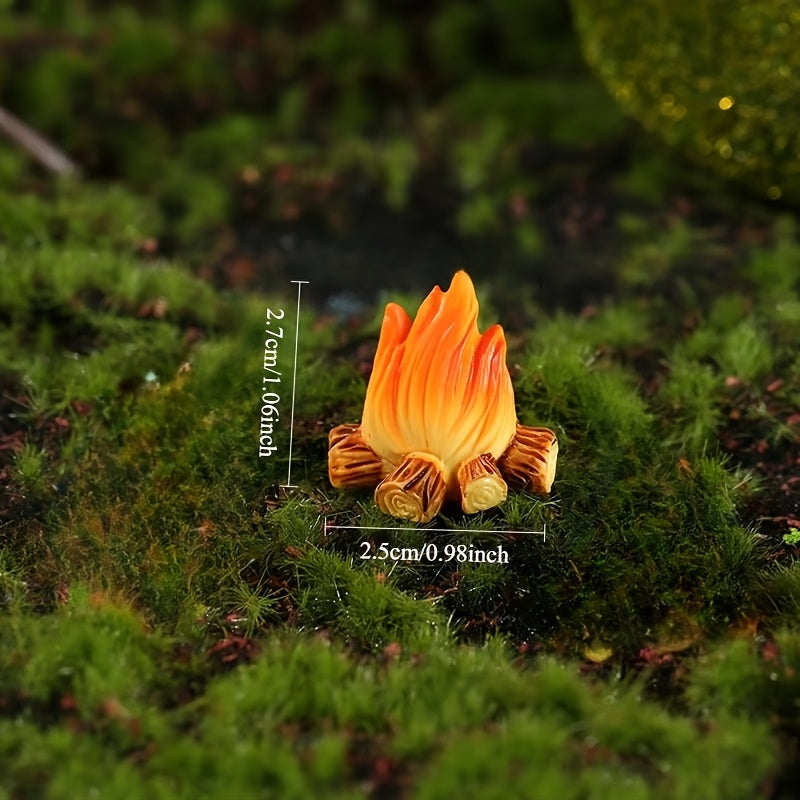 Simulated Fire Campfire Micro Landscape Ornament