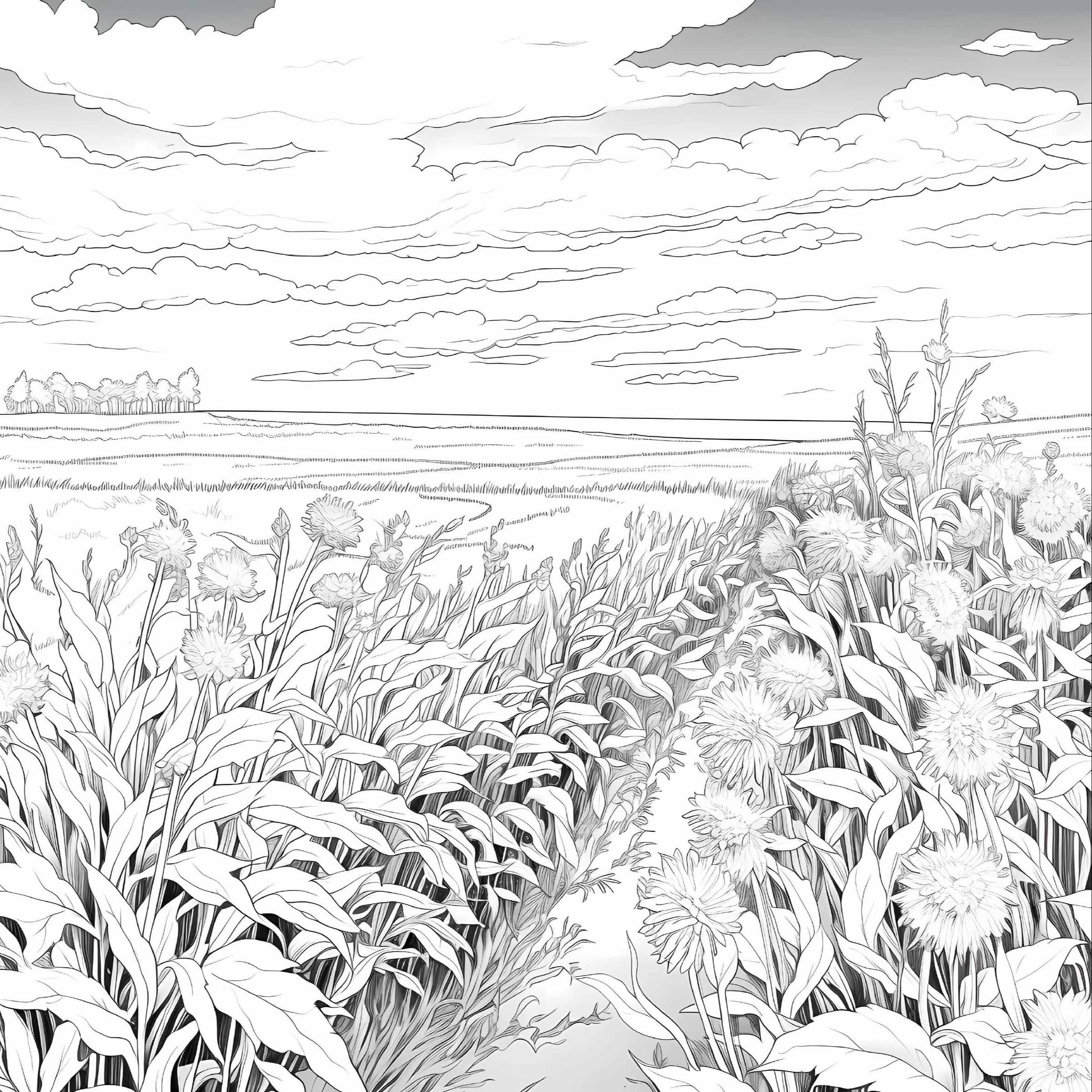 Dream Landscape Coloring Book 20 Pages Creative Relaxation Fun Winter Gift