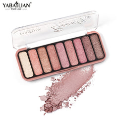 Pearly & Glitter Eyeshadow Palette for Brightening Eyes