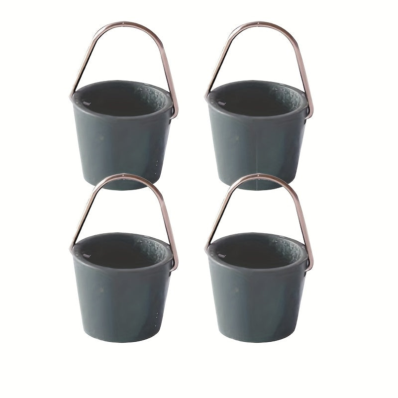 Dollhouse Ornament Cleaning Set Plastic Buckets Doll House Accessories
