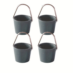 Dollhouse Ornament Cleaning Set Plastic Buckets Doll House Accessories