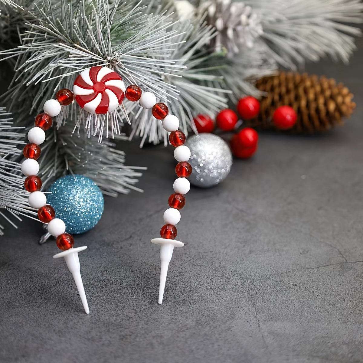 1pc Christmas Artificial Candy Cake Decoration DIY Baking Party Supplies