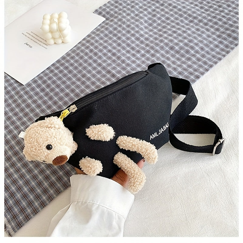 Cartoon Bear Small Crossbody Bag for Girls