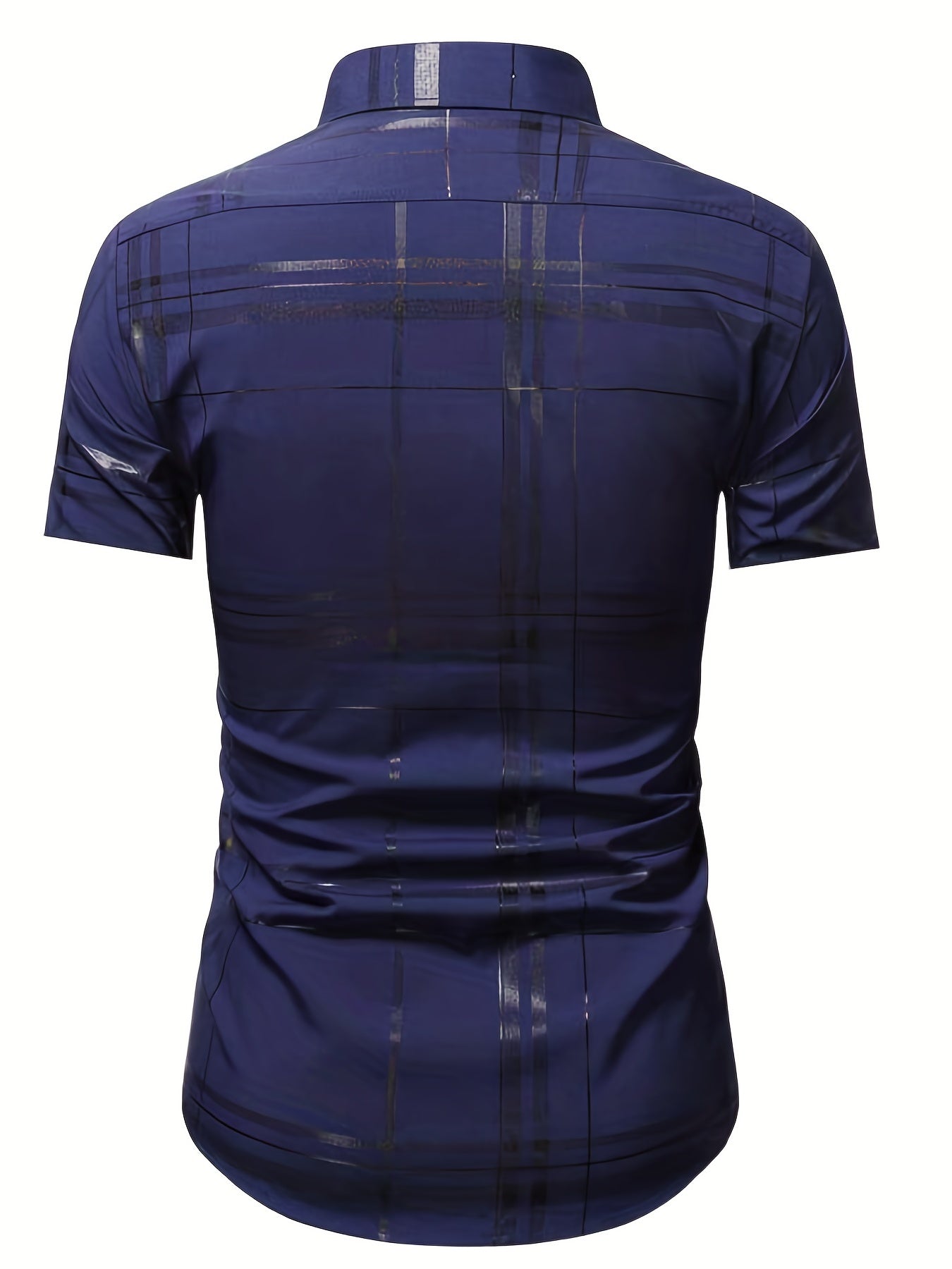 Stripe Print Men s Casual Short Sleeve Shirt Summer Vacation Resort Tops For Men