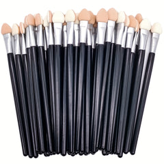50Pcs 10 Eyeshadow Brushes Sponge Applicators For Women