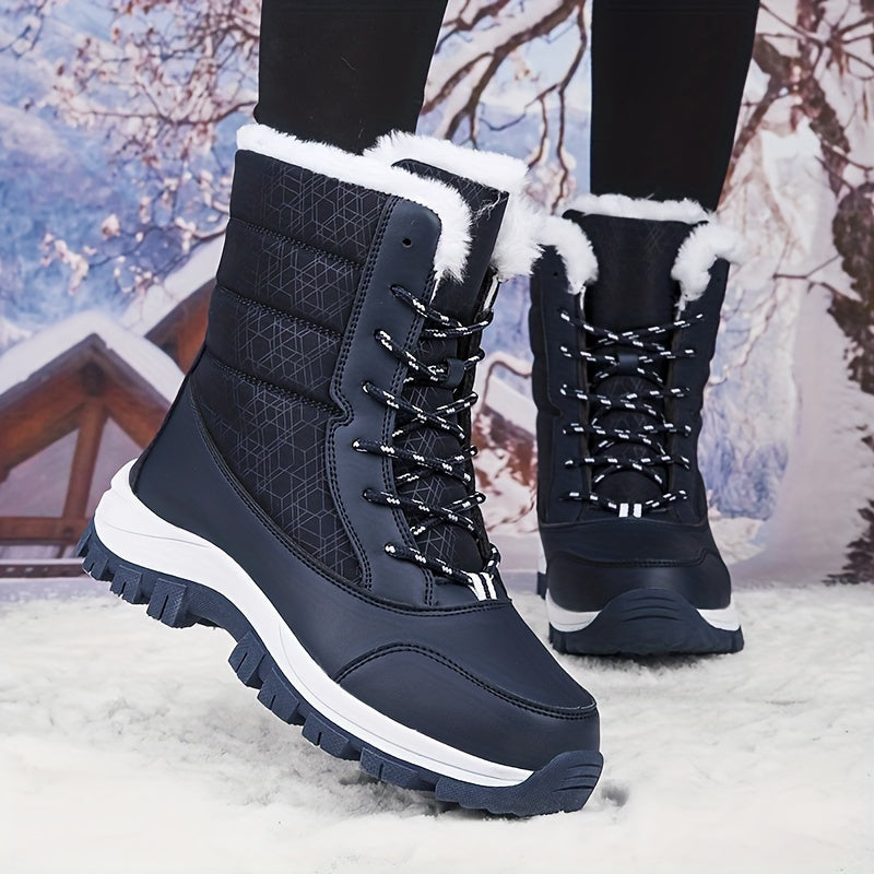 Women's High Tube Snow Boots Non-Slip Thickened Warm Shoes