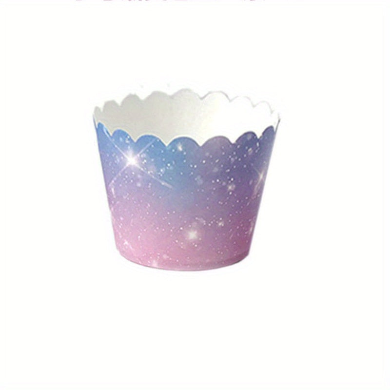50pcs Starry Sky Cupcake Liners Heat Resistant