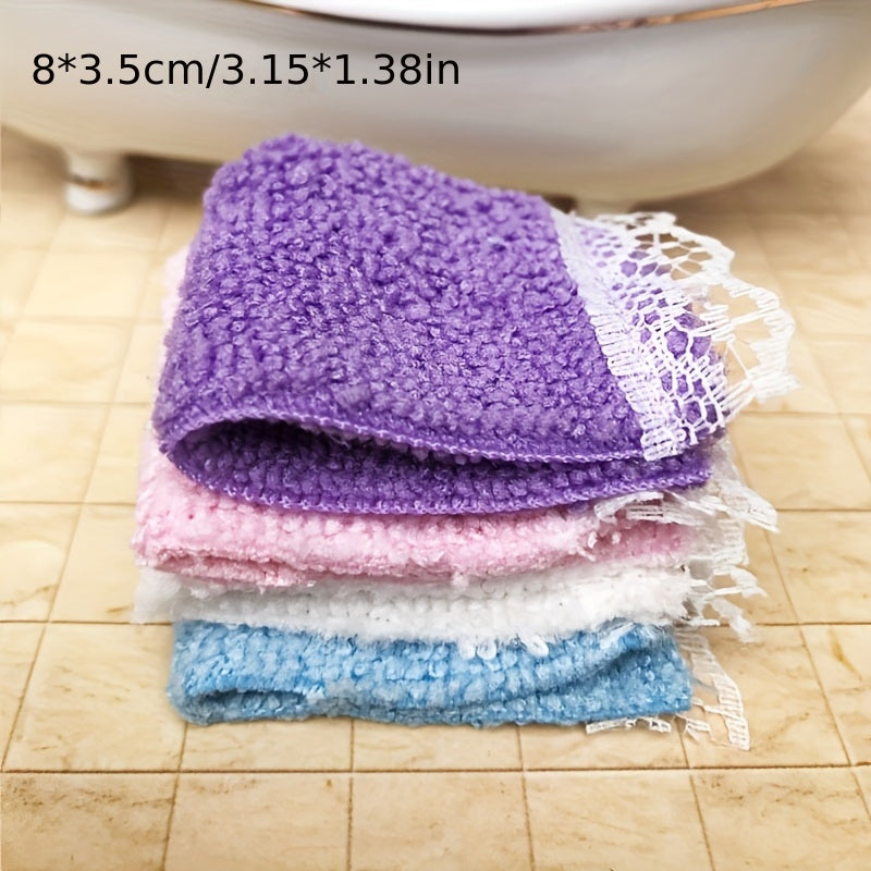 Miniature Bathroom Towel Set for Dollhouse