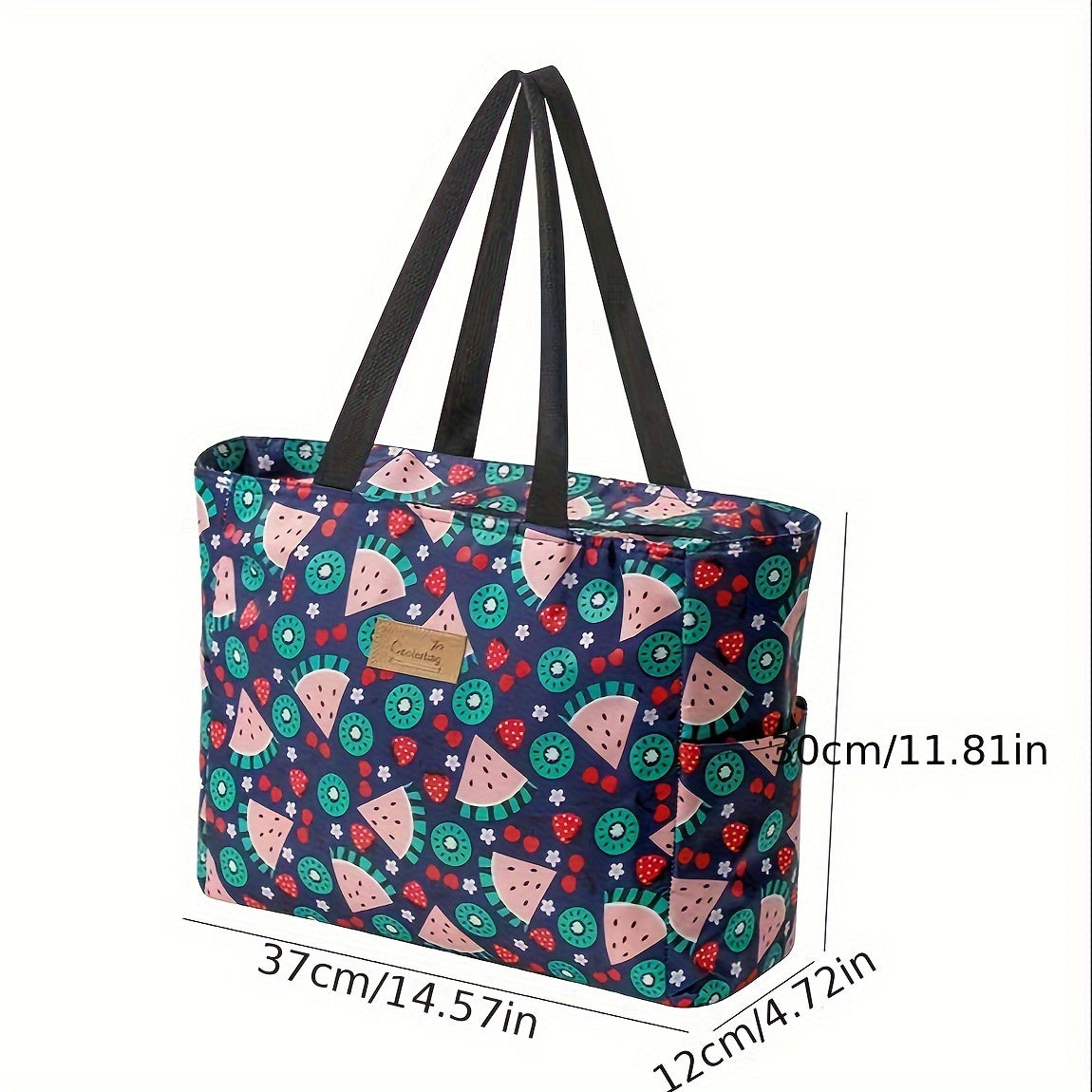 Large Capacity Insulated Lunch Bag Durable Oxford Fabric Portable Cooler Tote