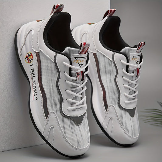 Chinese Style Block Run Shoes Reflective Stripes Soft Sole Sneakers
