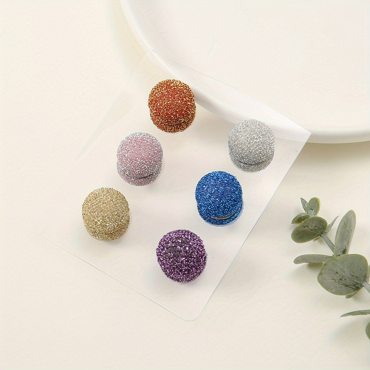 6pcs Magnet Silk Scarf Buckle Headband Pins Multiuse Hijab Pins