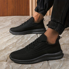 Men's Lace Up Mesh Running Shoes Breathable Sneakers for Outdoor Activities