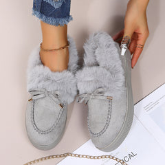 Women's Slip On Thermal Snow Shoes Winter Footwear