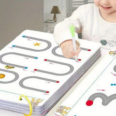 34 Page Control Pen Exercise Book Set for Kids, Erasable Pens