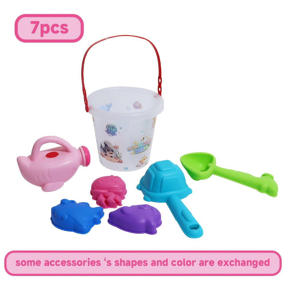 Beach Bucket Cartoon Sand Model Play Sand Toys