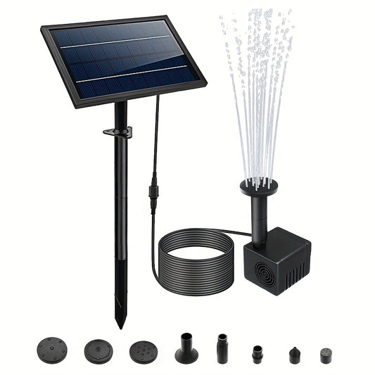 8W Solar Water Fountain Pump for Bird Baths Pools Ponds & Garden Decoration