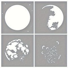 Celestial Zodiacs Stencil Template for DIY Painting