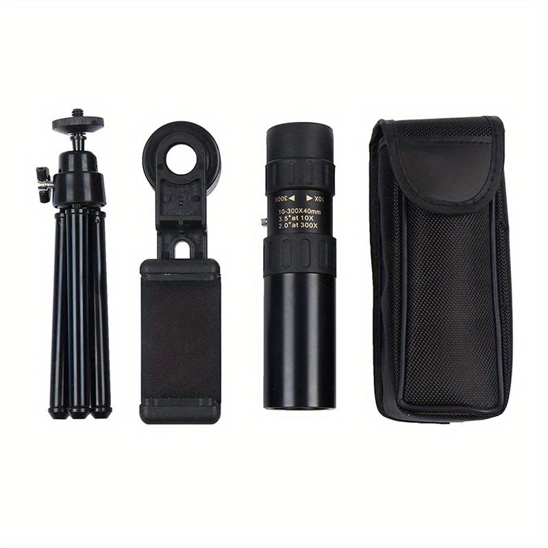 High Powered Metal Monocular Telescope 10 300x40 Optical Zoom